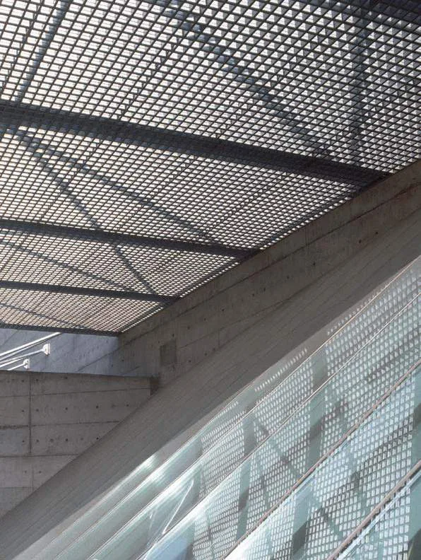 Brisecell, painel reticulado em vista zenital